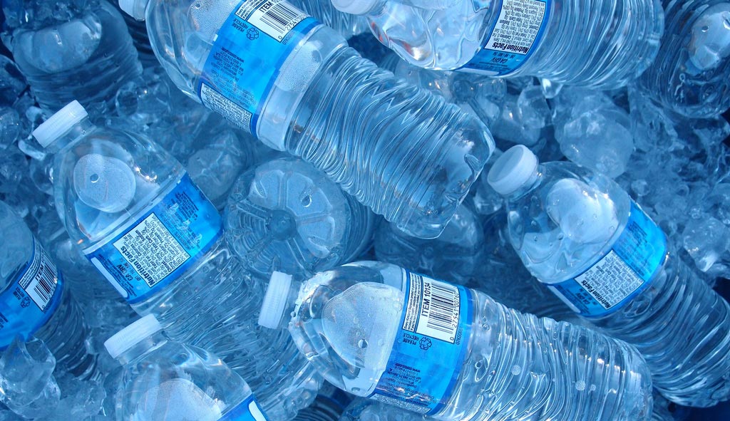 photo of a group of water bottles