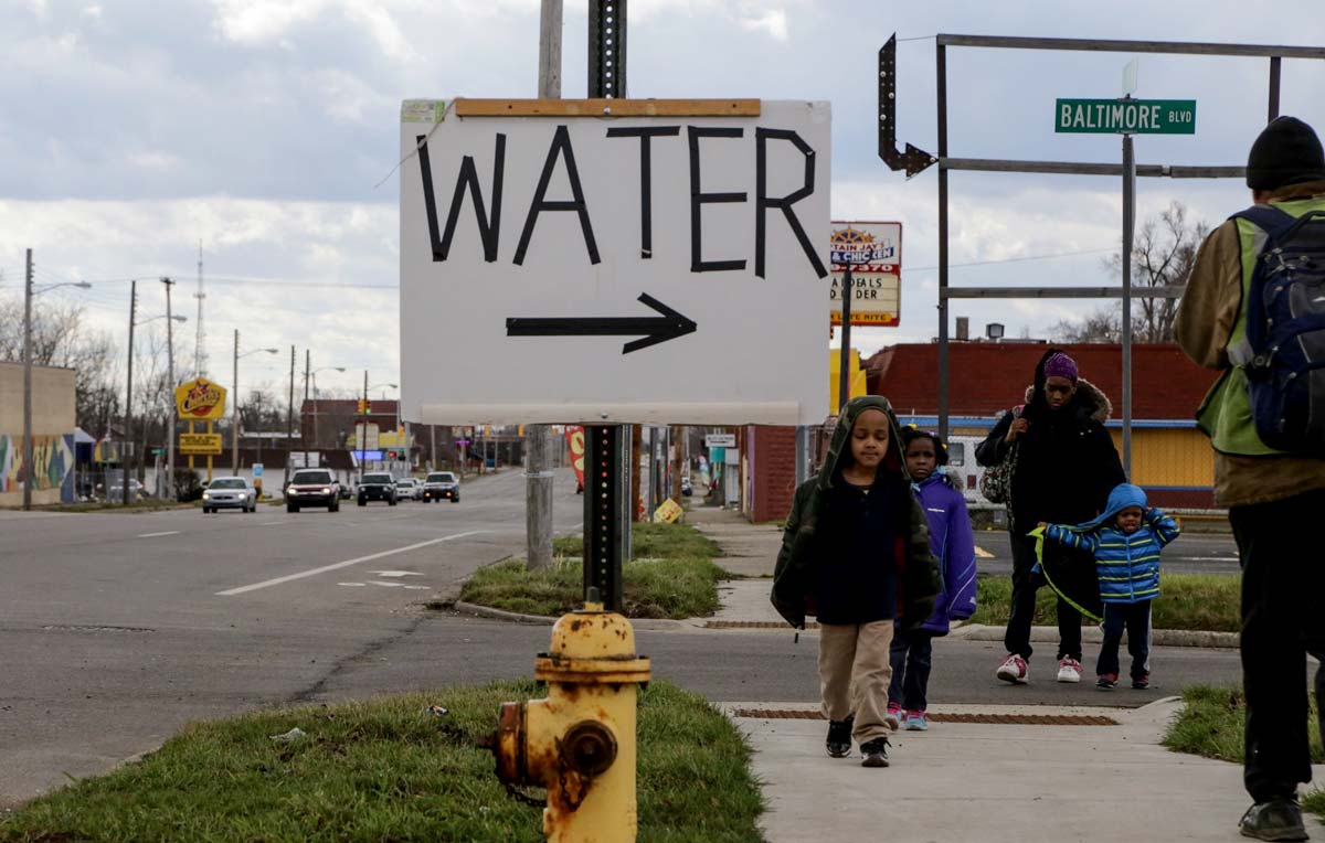 Water sign in Flint