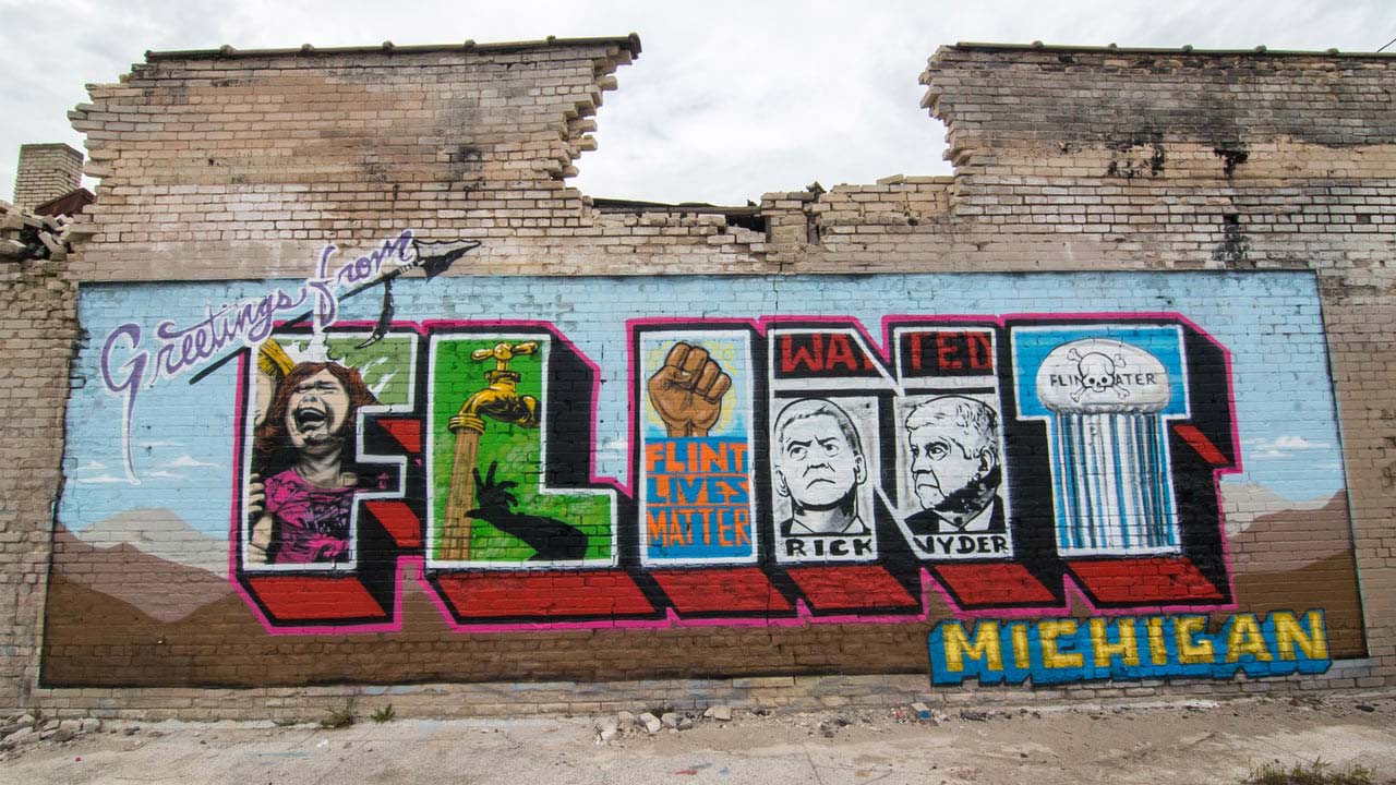 Graffiti in Flint, Michigan
