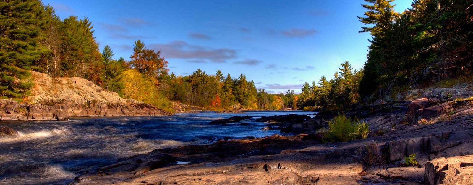 The Menominee River in fall